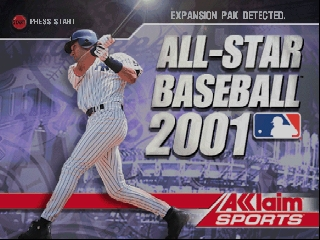 All-Star Baseball 2001 title screen for Nintendo 64